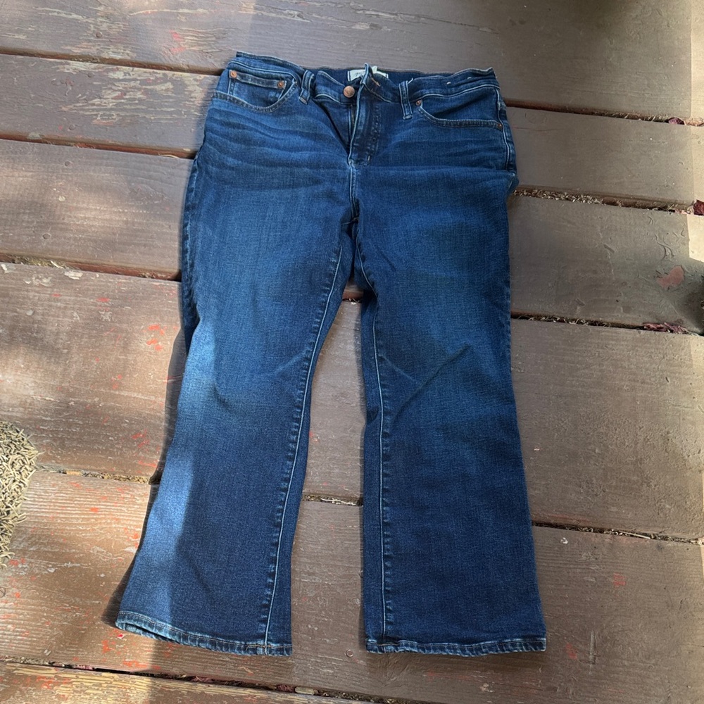 Madewell Women's Dark Blue Flare Jeans